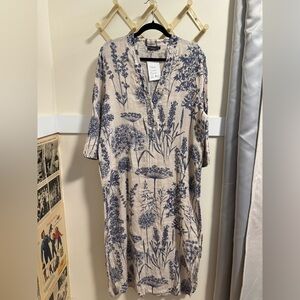 Italian Linen Dress W Pockets